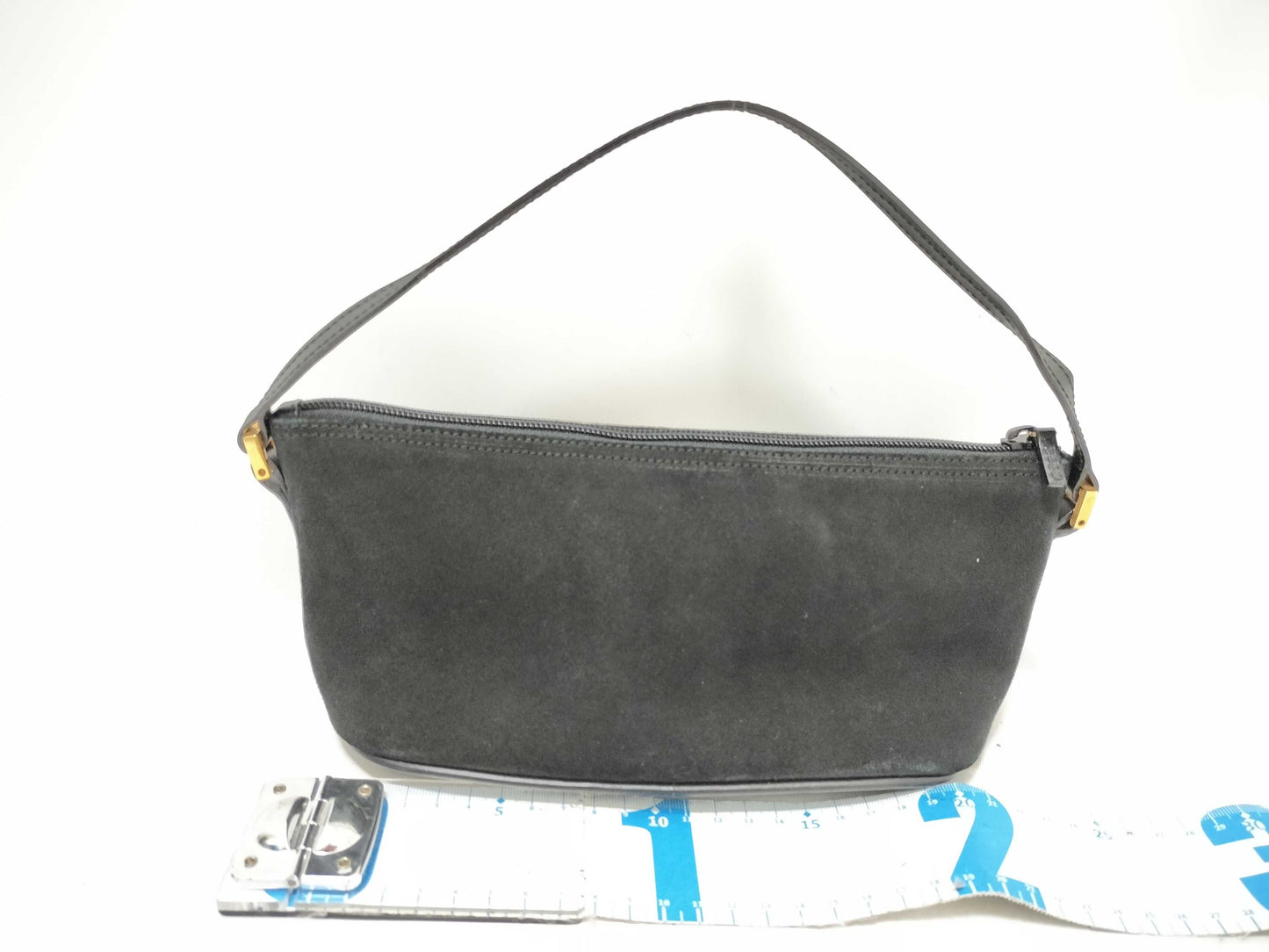 GUCCI Handbag Accessory Pouch Suede Black Pouch