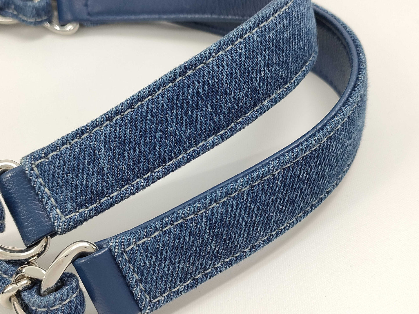 CHANEL Denim Blue Chain Shoulder Tote Bag, No. 27