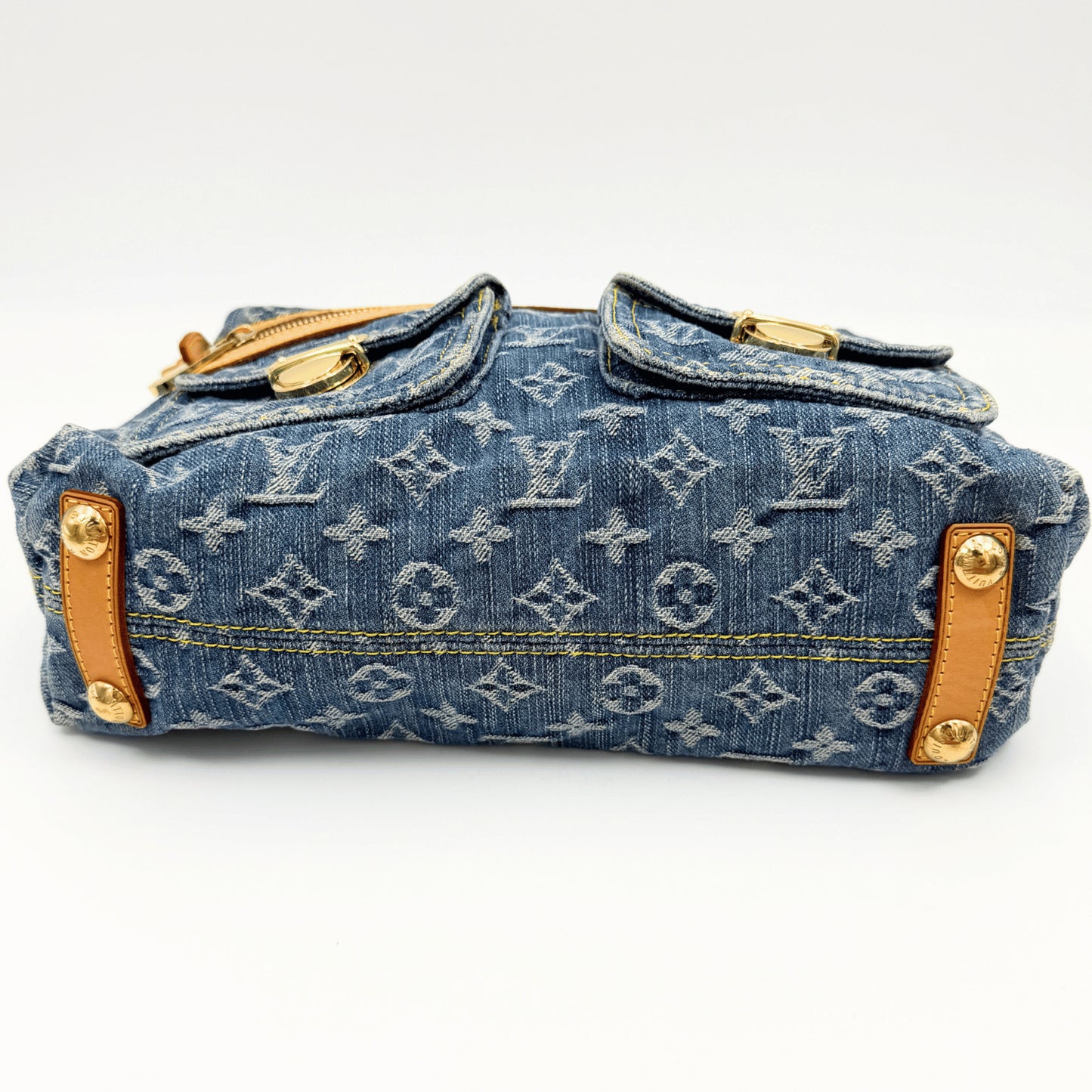 LOUIS VUITTON Monogram Denim Baggy PM M95049 Handbag with Dust Bag Included Shoulder Bag