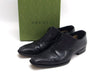 GUCCI Leather Lace-Up Business Shoes Loafers Black Men's Size 42