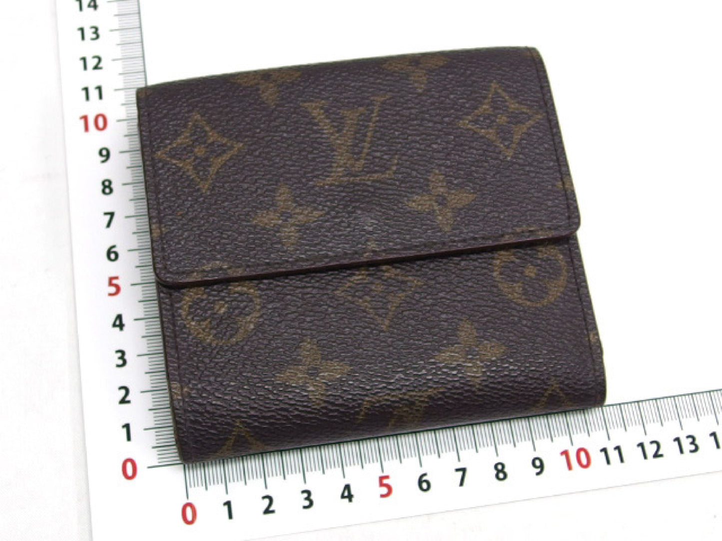 LOUIS VUITTON Monogram Double-Hook Compact Wallet, Monogram Porte Monnaie Bi-Eye Carte Credit, M61652, Manufactured with TH1915 Stamp