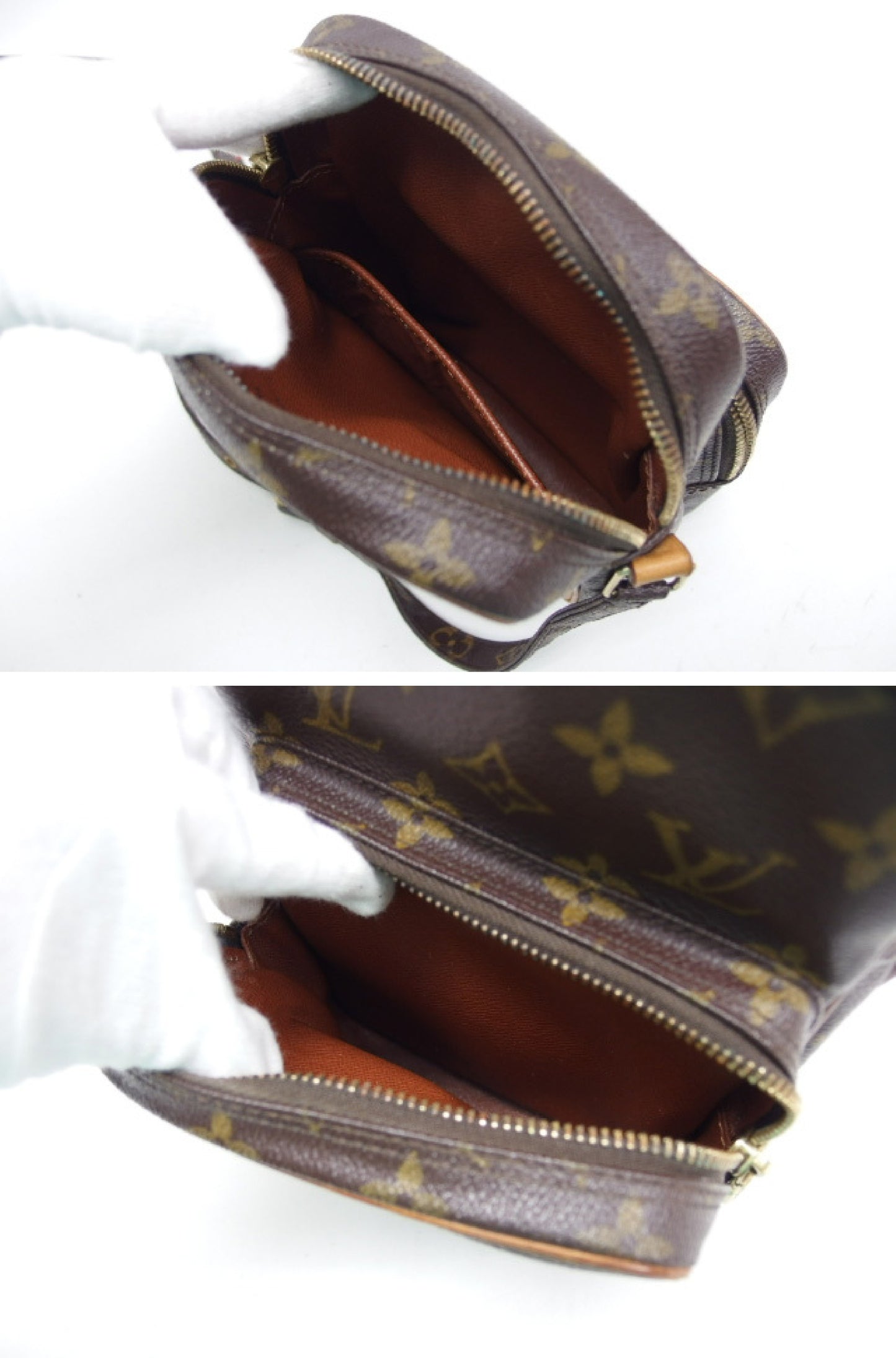 LOUIS VUITTON Monogram Amazon Shoulder Bag, Made in USA, Brown, M45236, Women's, Genuine Leather, Factory Stamp SD0071, *Slightly Repaired by a Third Party, Shoulder Bag
