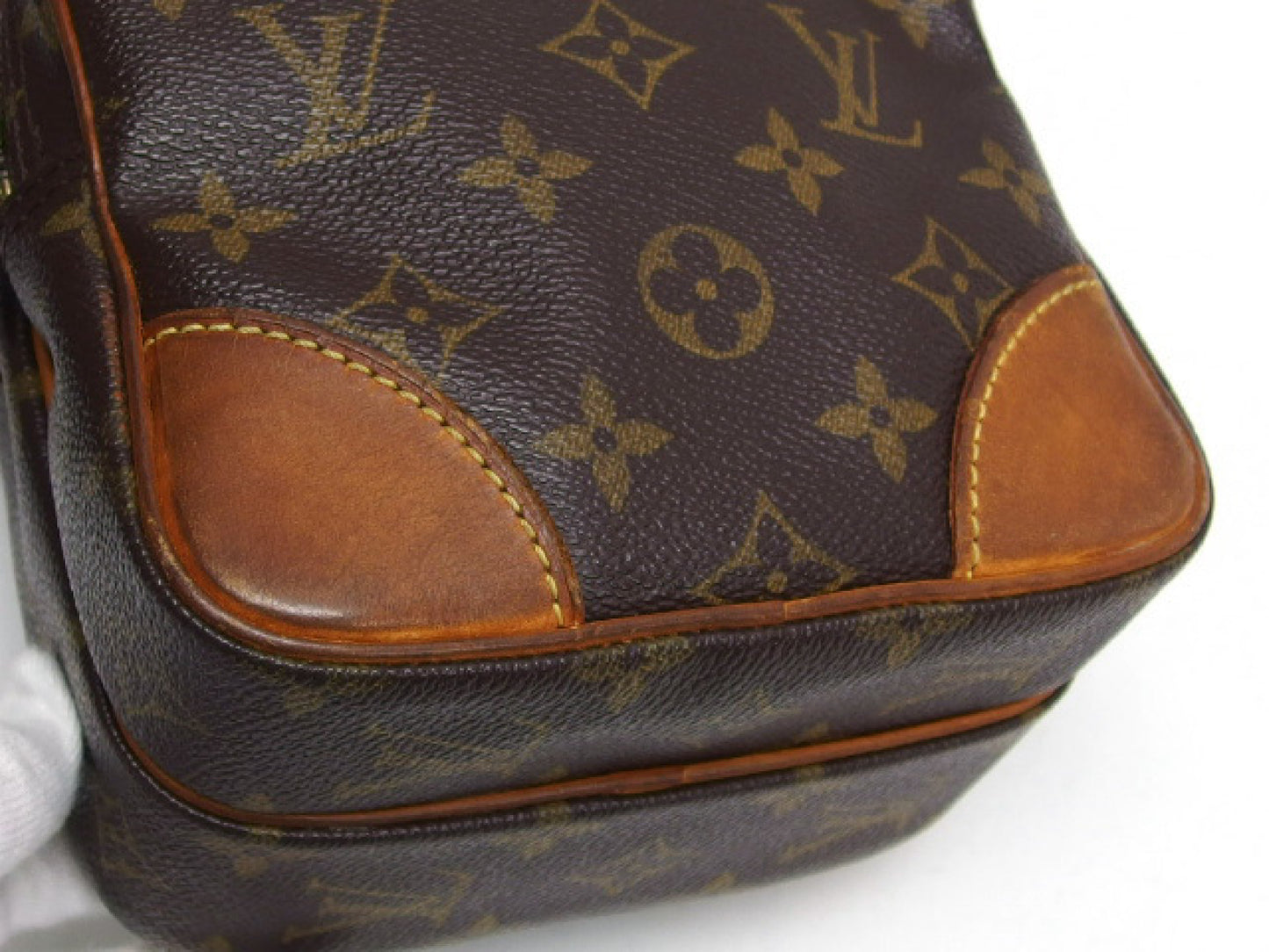 LOUIS VUITTON Monogram Amazon Shoulder Bag, Made in USA, Brown, M45236, Women's, Genuine Leather, Factory Stamp SD0071, *Slightly Repaired by a Third Party, Shoulder Bag