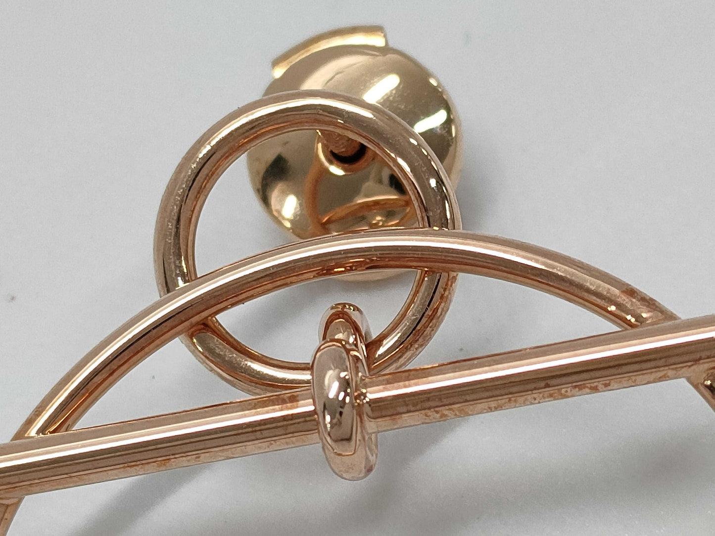 HERMES Echappé PG Au750 8.3g Earrings