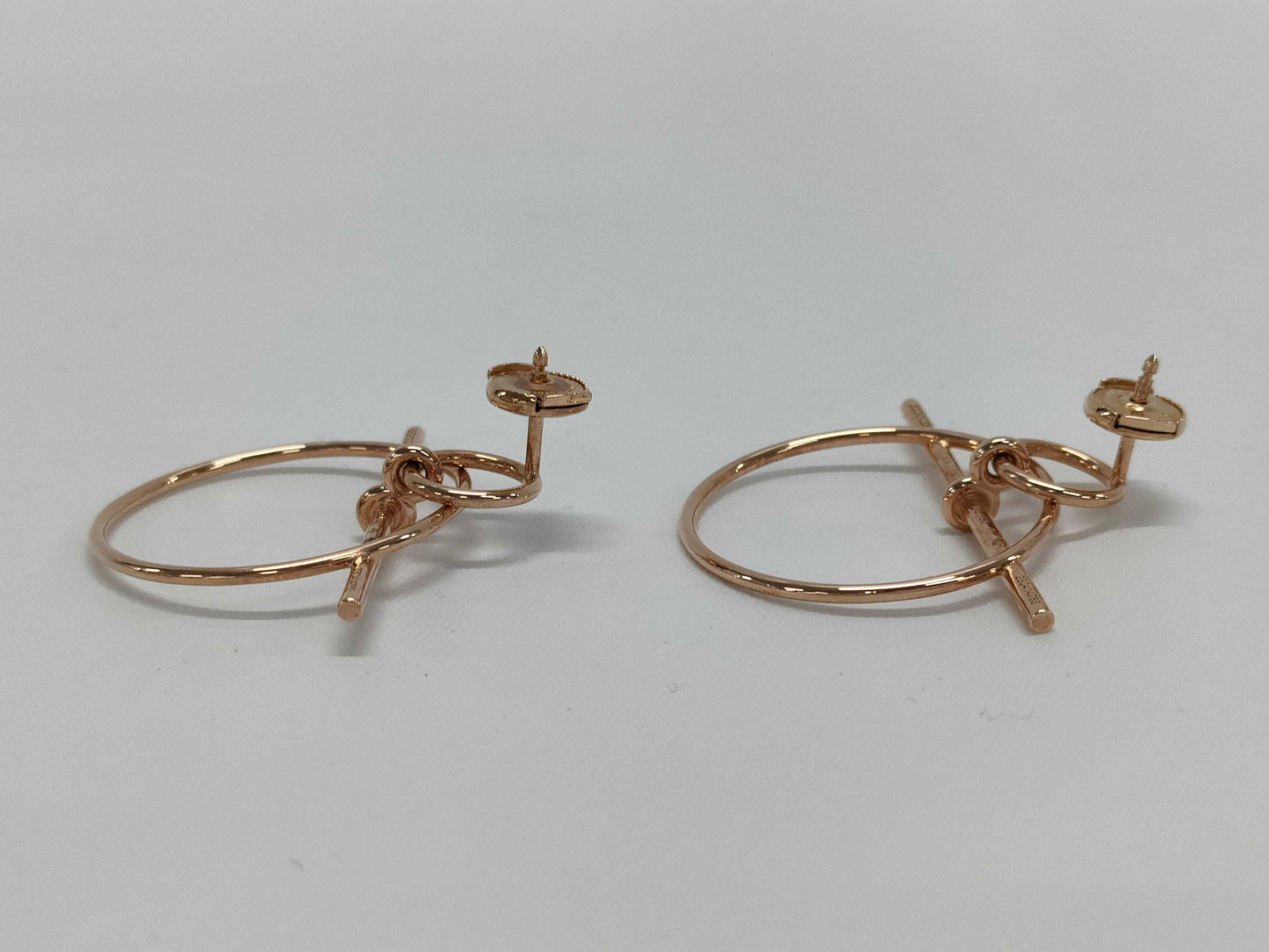 HERMES Echappé PG Au750 8.3g Earrings