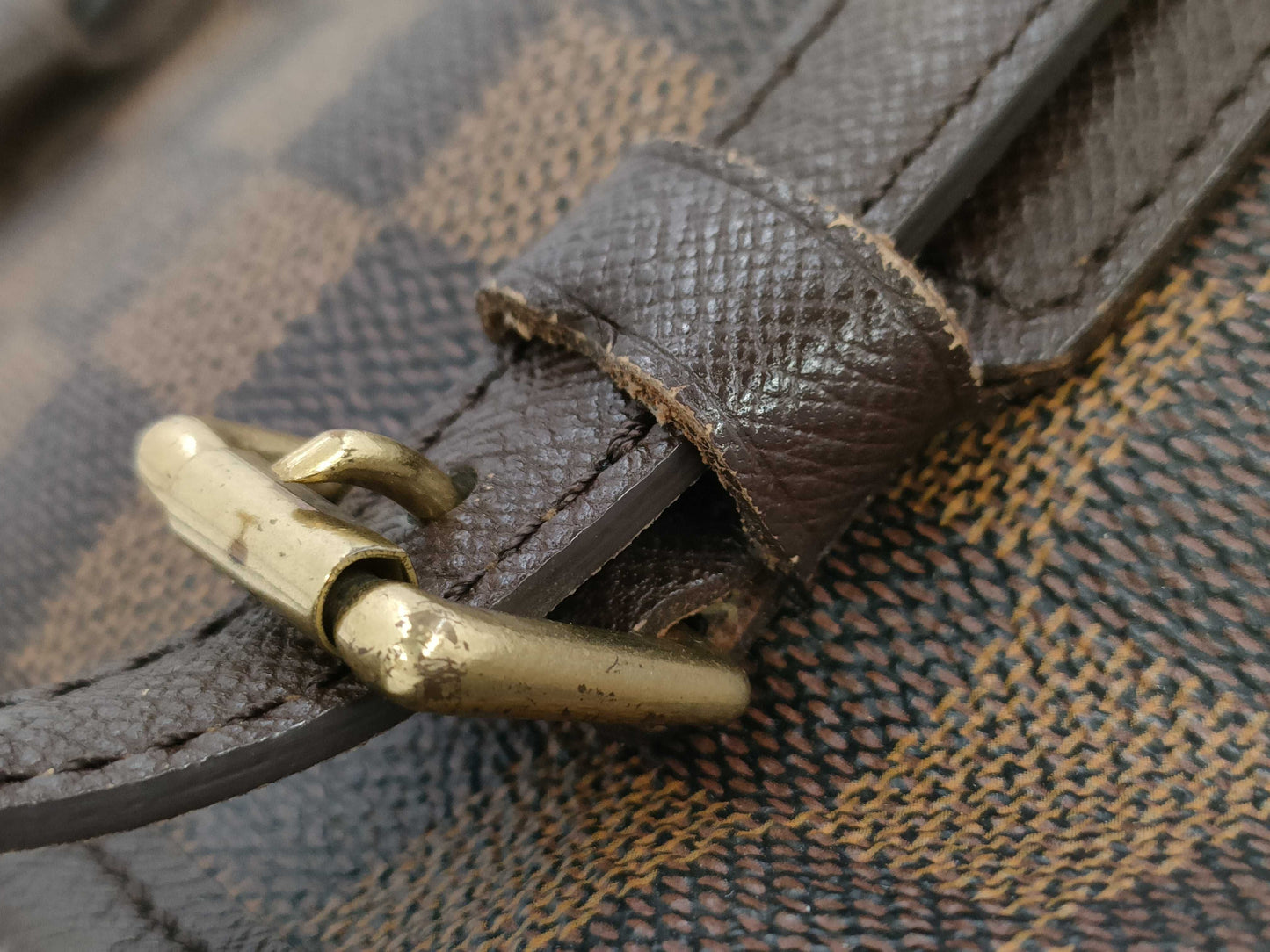 LOUIS VUITTON Damier N42240 DU1014 Mare Tote Bag