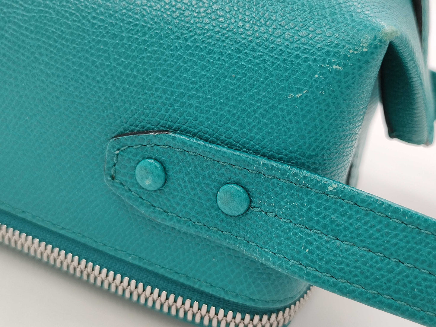 Valextra Leather Trick Track Handbag