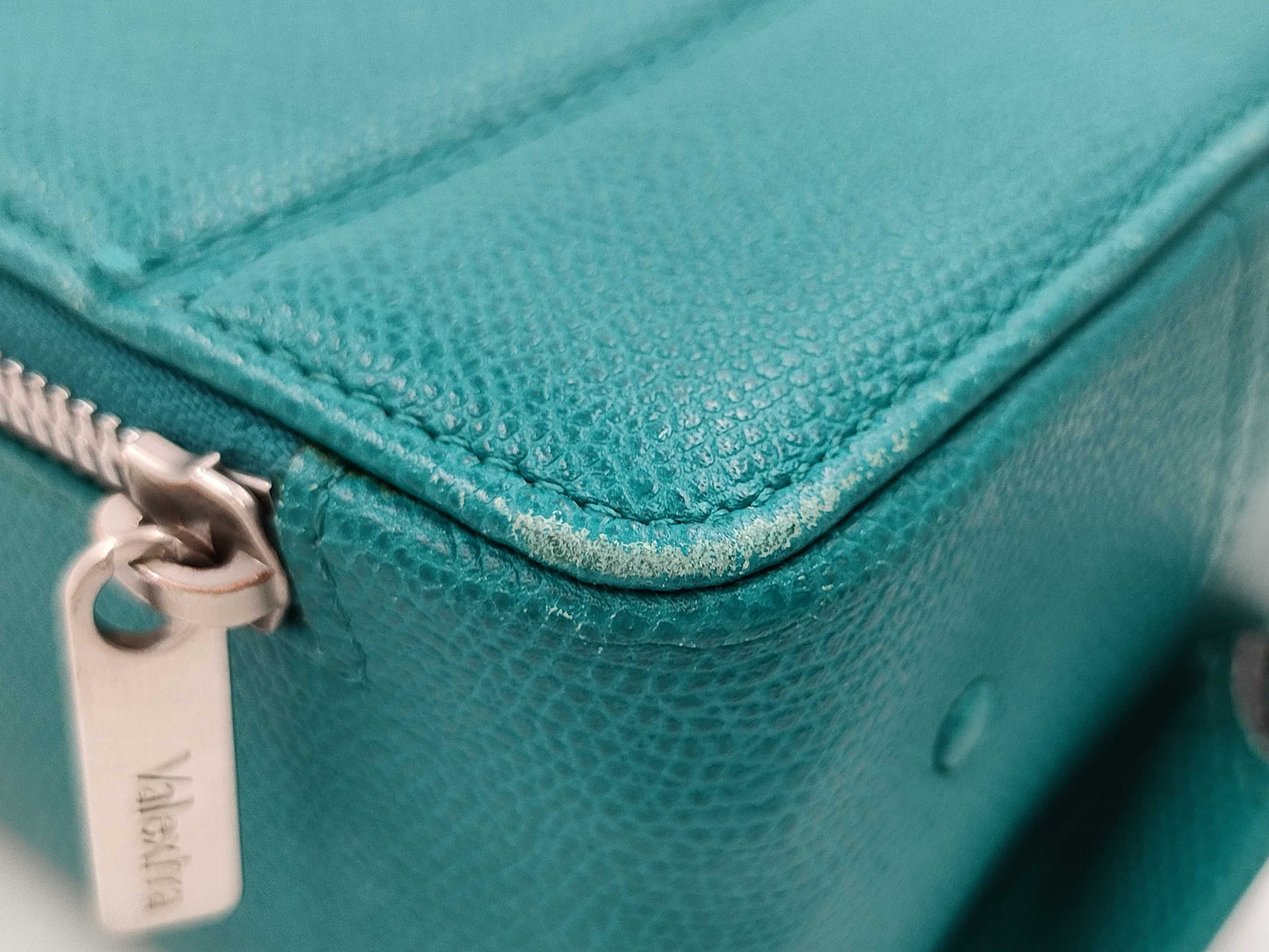 Valextra Leather Trick Track Handbag