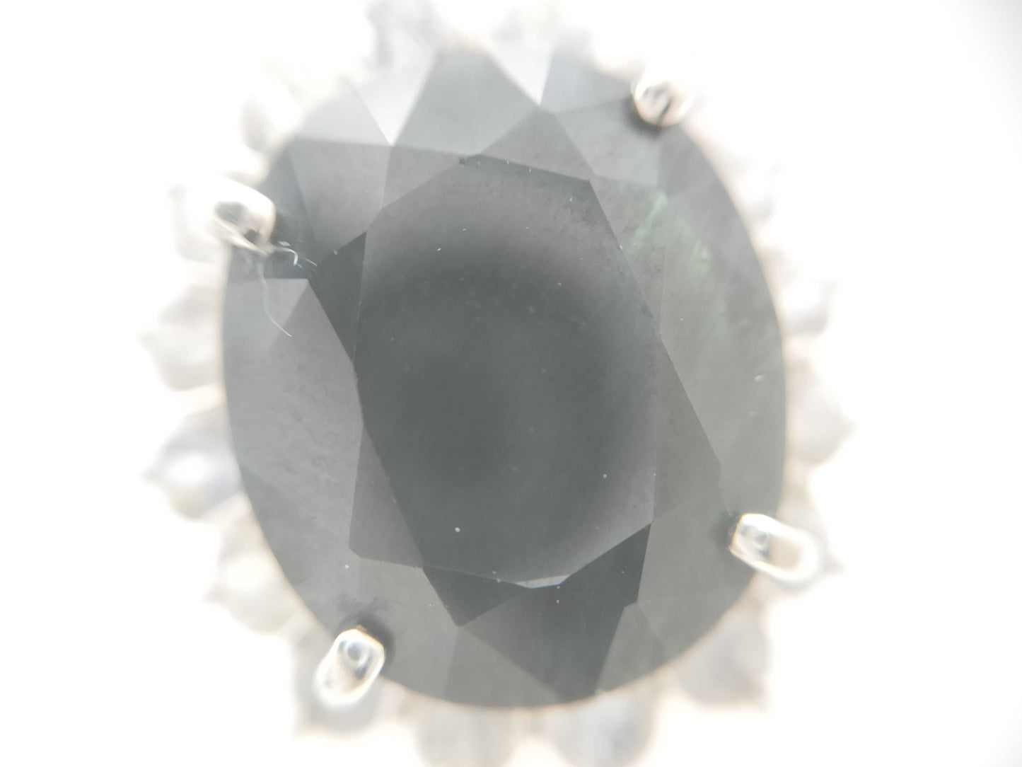 S10.00/2.00ct Pt900 9.4g Ring
