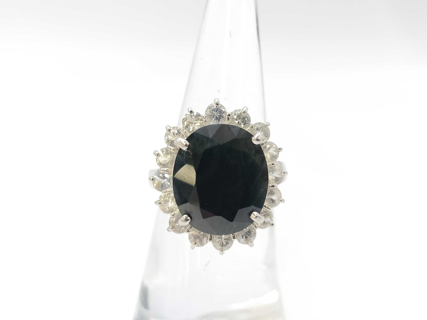 S10.00/2.00ct Pt900 9.4g Ring