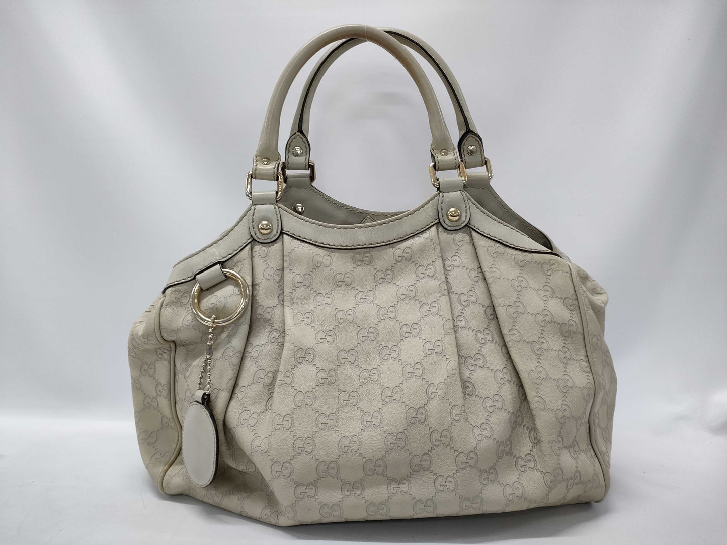 GUCCI Gucci Leather Shima Tote Bag Sukey Handbag