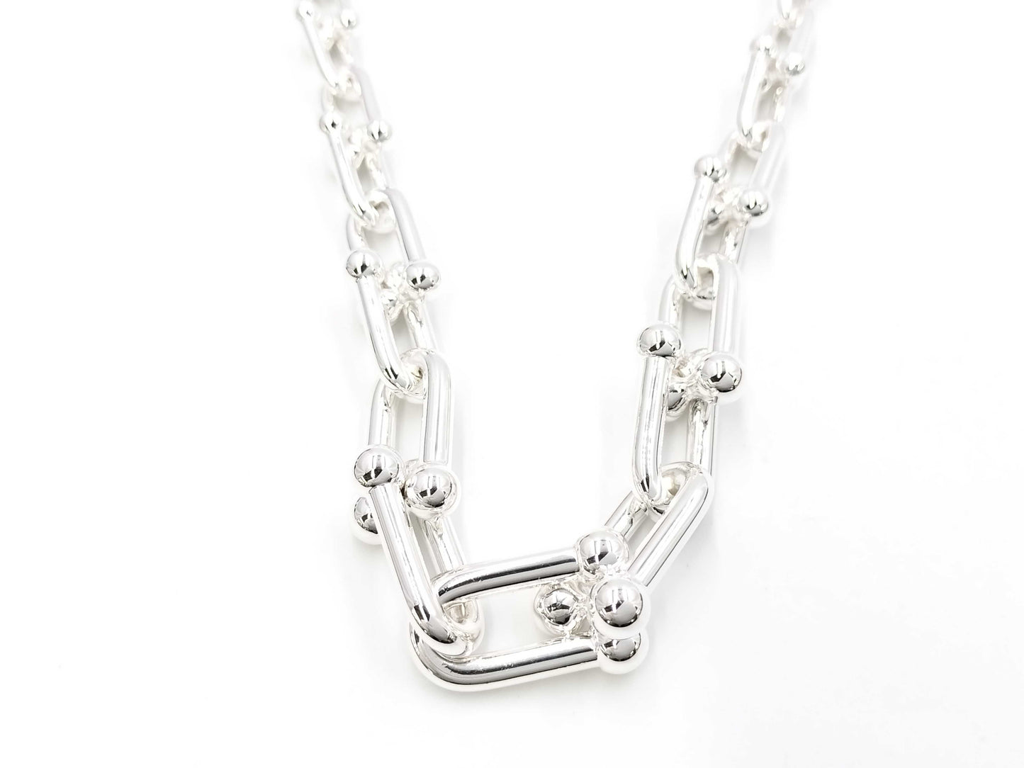 Tiffany & Co. Tiffany HardWear Graduated Link Necklace in Sterling Silver