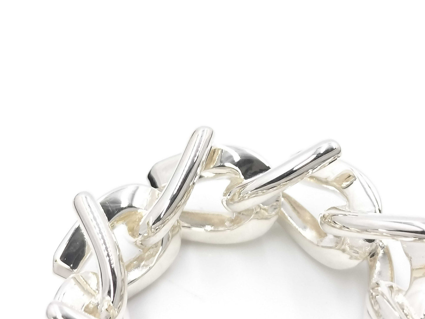 Tiffany & Co. Tiffany Forge Link Ring High Polished Sterling Silver Ring
