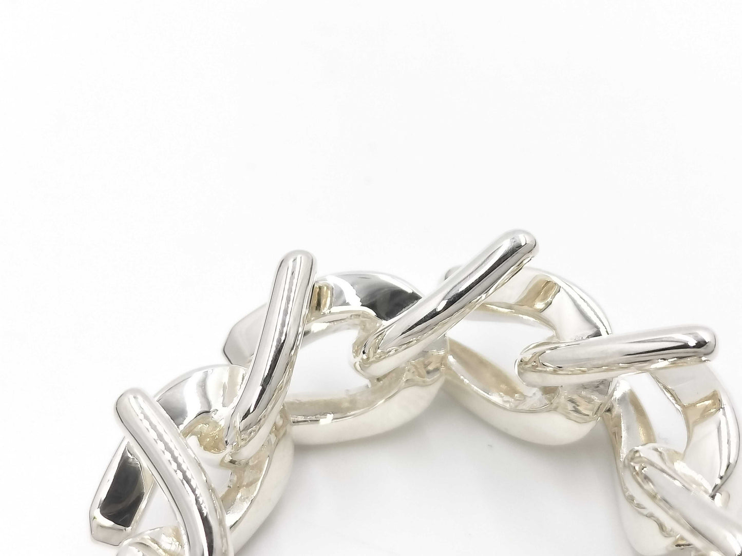 Tiffany & Co. Tiffany Forge Link Ring High Polished Sterling Silver Ring