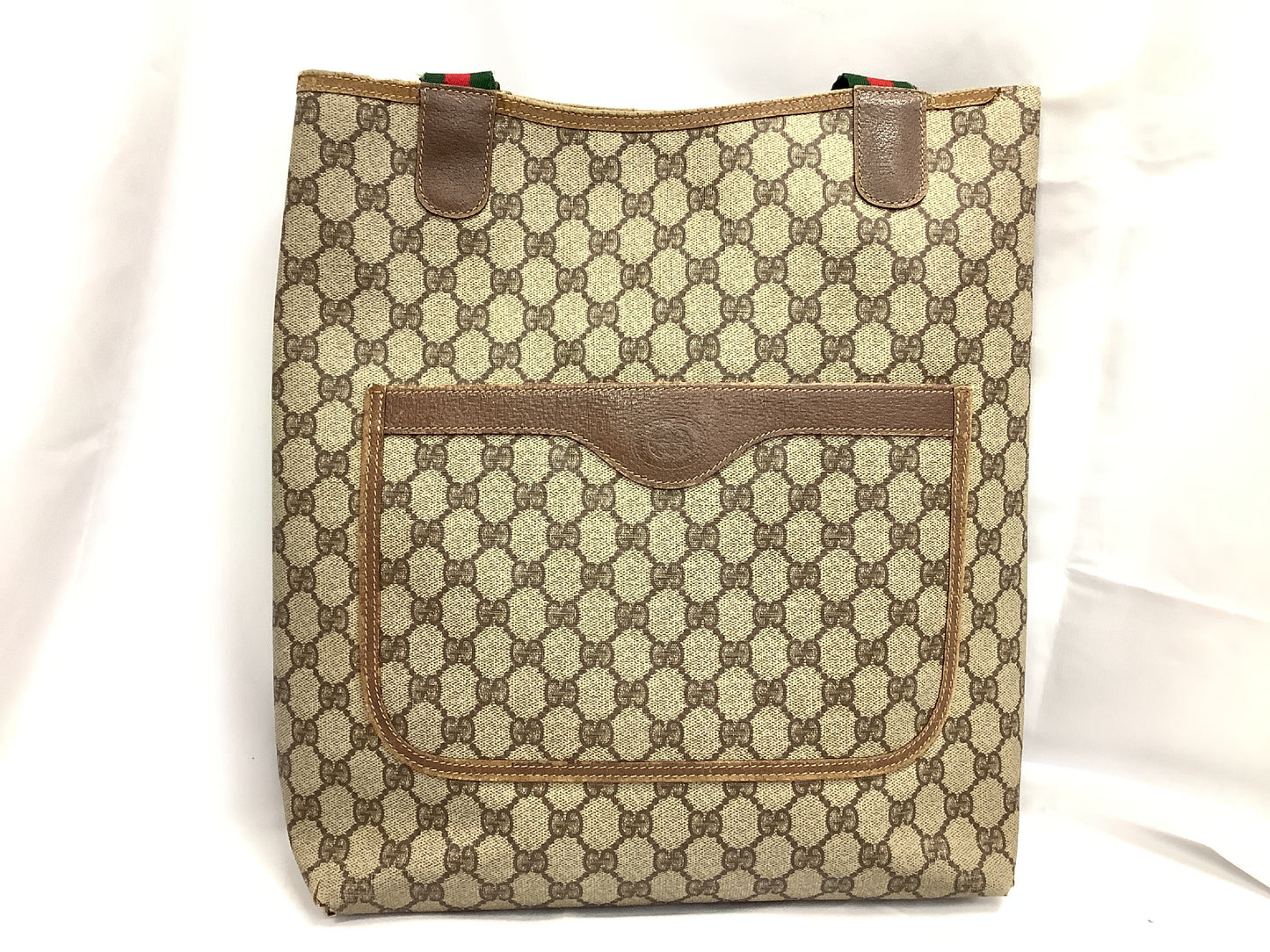 GUCCI GG Supreme Sherry Line Tote Bag