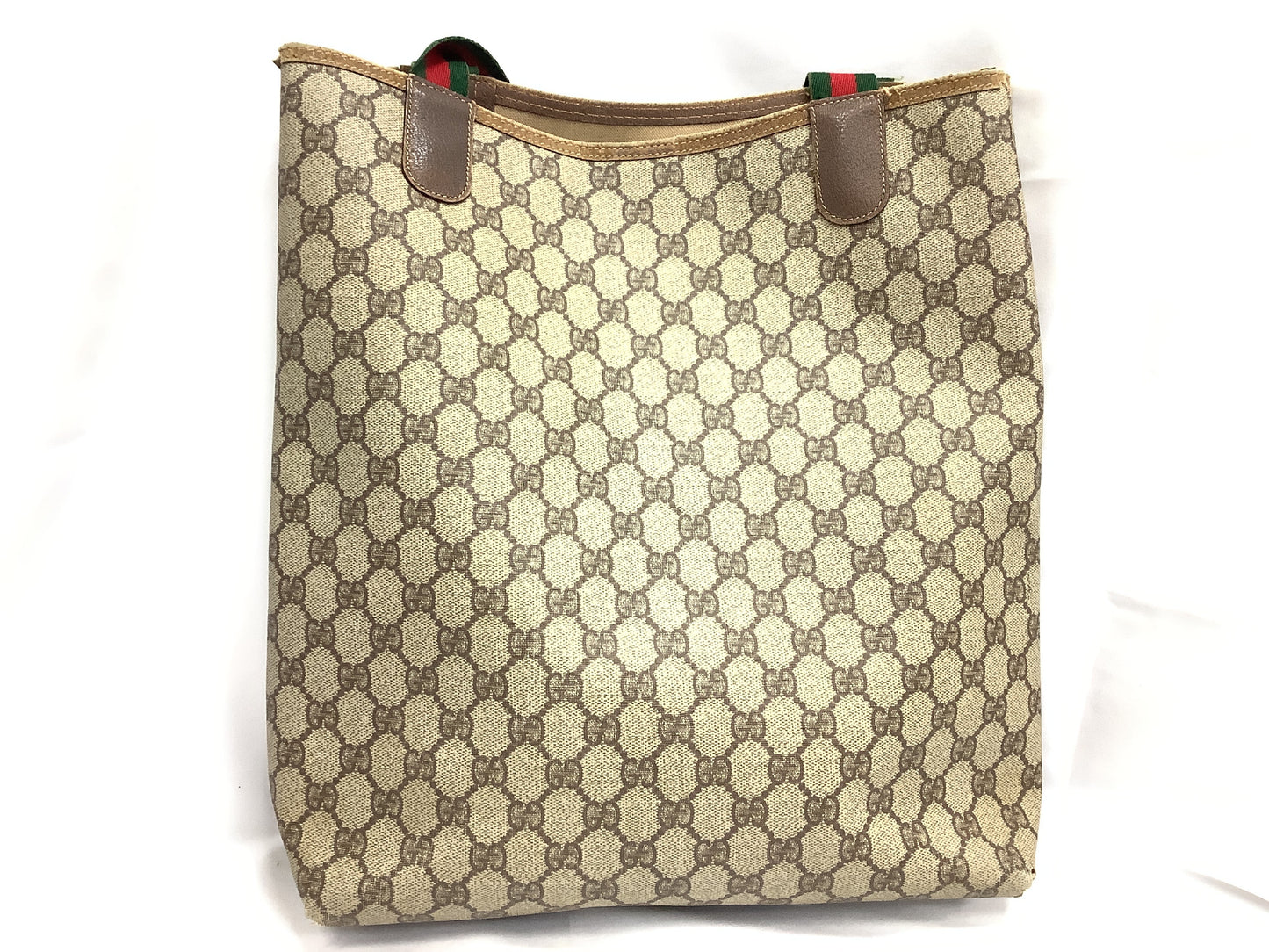 GUCCI GG Supreme Sherry Line Tote Bag
