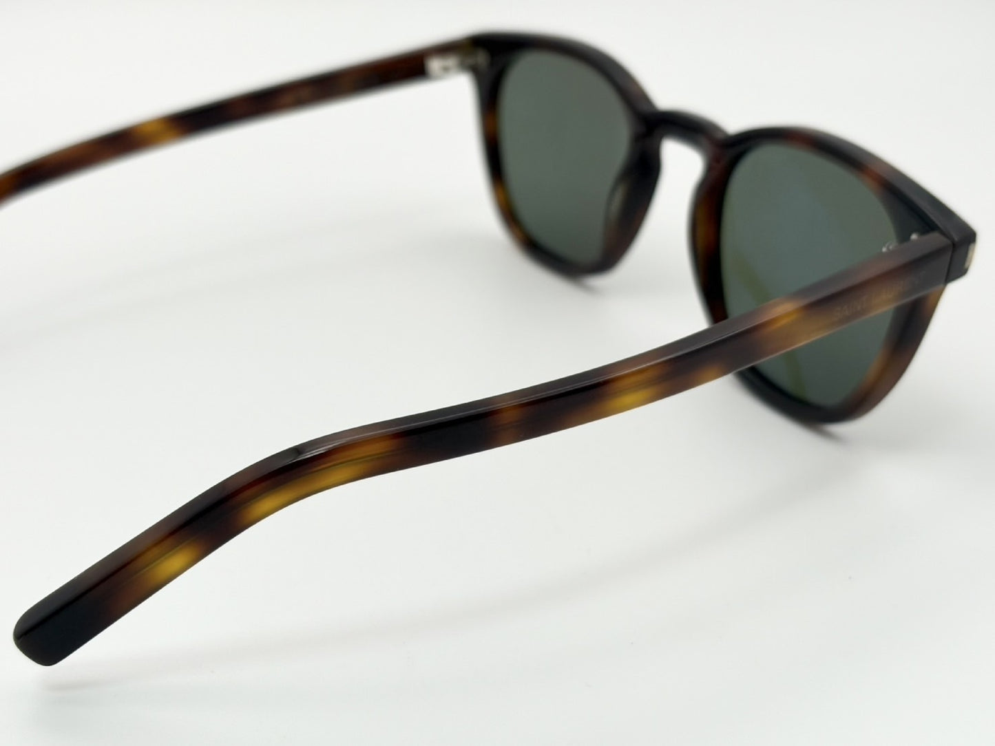 SAINT LAURENT SAINT LAURENT SL28 Classic 49□23-140 Sunglasses Tortoiseshell Brown Leather Case Included Current Model Sunglasses/Eyeglasses