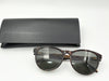 SAINT LAURENT SAINT LAURENT SL335/F Logo 56□17-145 Asian Fit Tortoiseshell Brown Sunglasses with Leather Case and Cloth