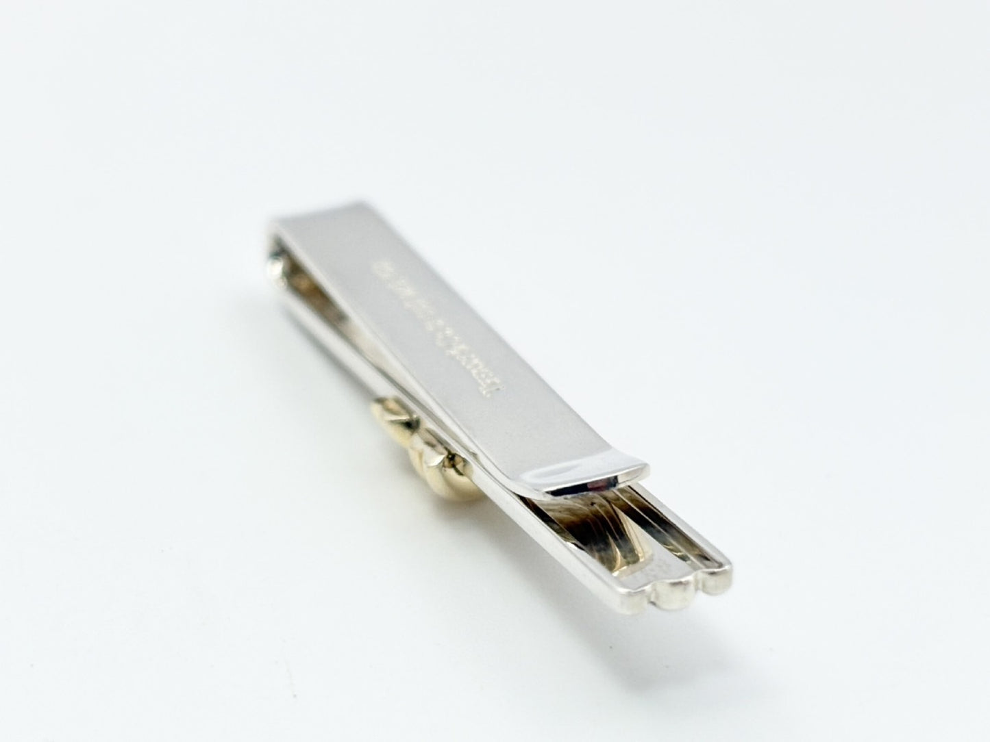 Tiffany & Co. Tiffany Signature 925x750 Silver and Gold Tie Clip/Cufflinks
