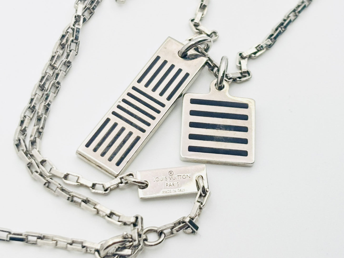 LOUIS VUITTON M62490 Collier Damier Colors Necklace US1129 Necklace