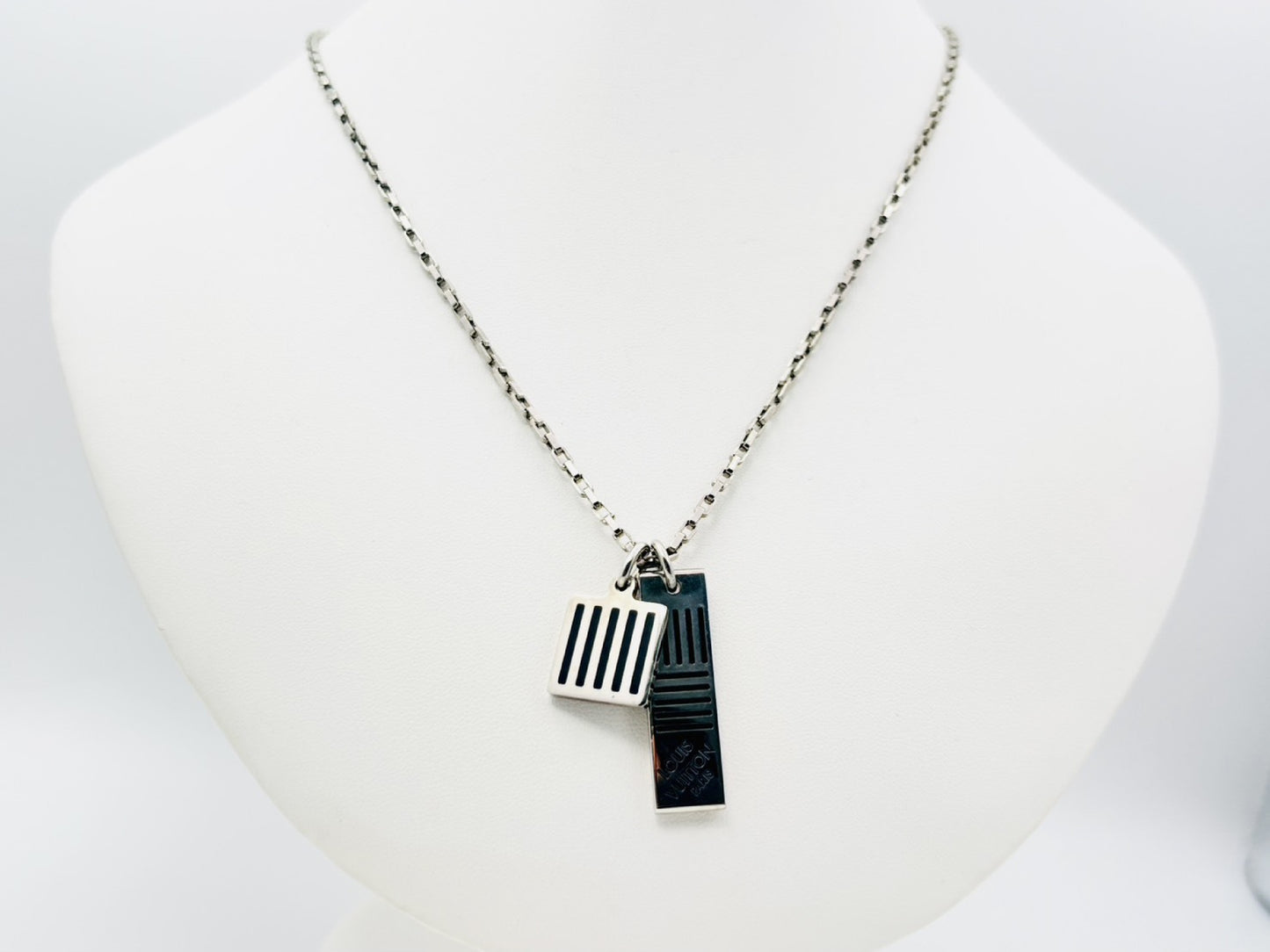 LOUIS VUITTON M62490 Collier Damier Colors Necklace US1129 Necklace
