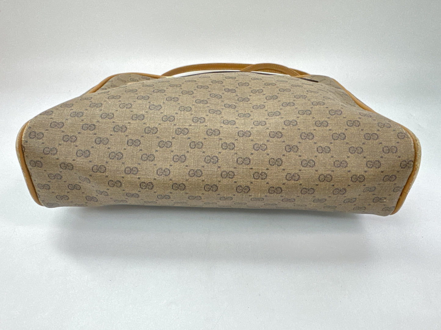 GUCCI Micro GG PVC/Leather Shoulder Bag