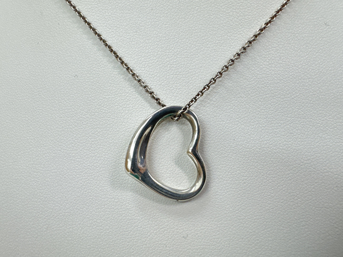 Tiffany & Co. Tiffany & Co. 925 Open Heart Necklace 5.4g 41cm Necklace