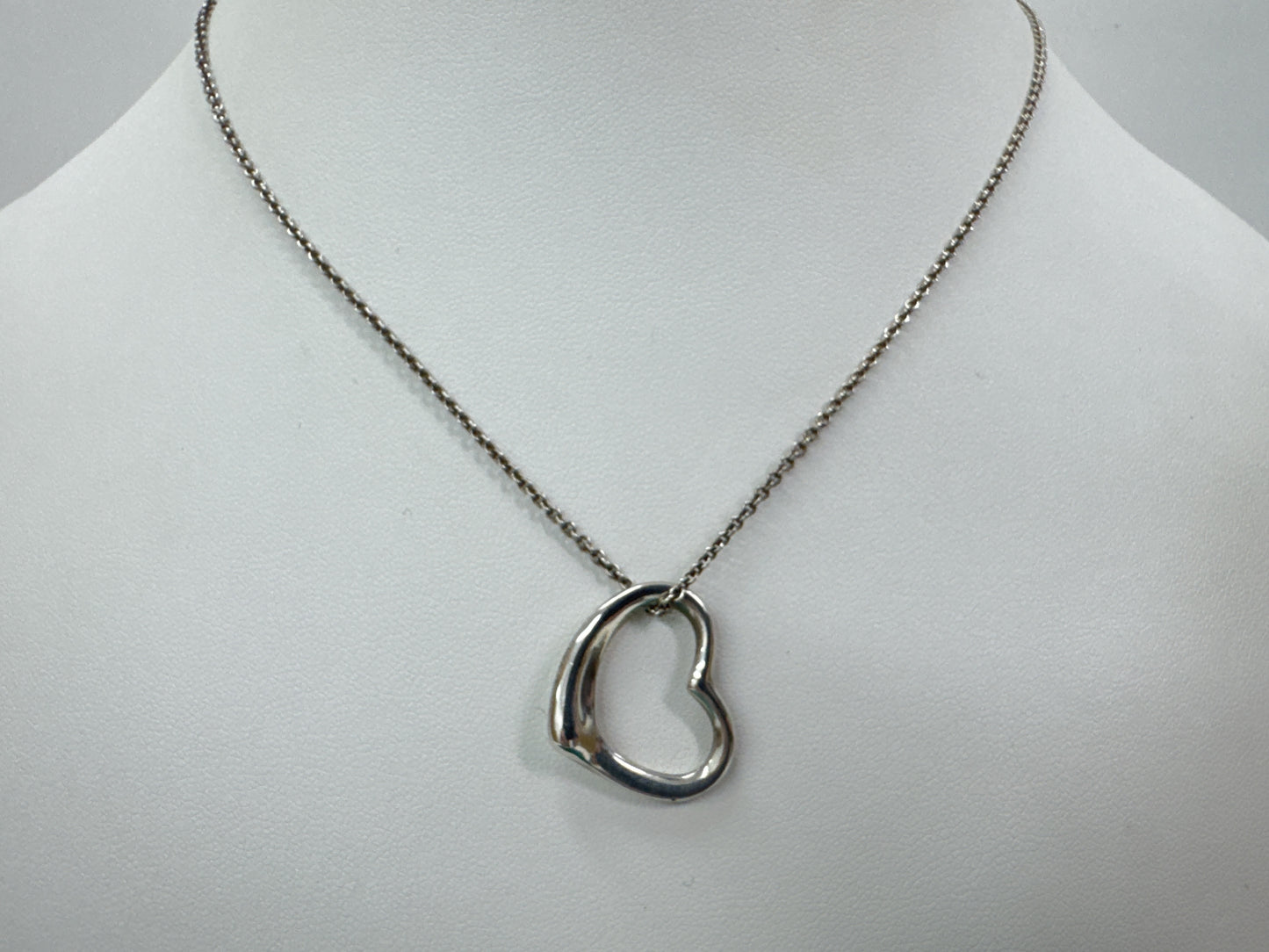 Tiffany & Co. Tiffany & Co. 925 Open Heart Necklace 5.4g 41cm Necklace