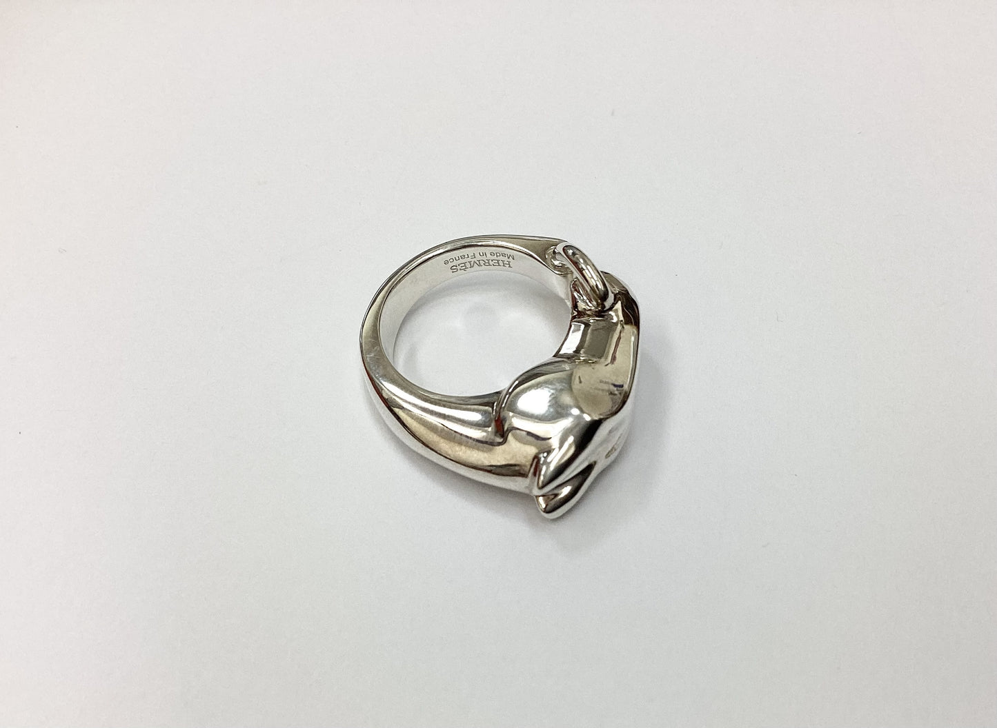 HERMES Ag925 Gallop Ring #52 22O440598 15.7g Ring