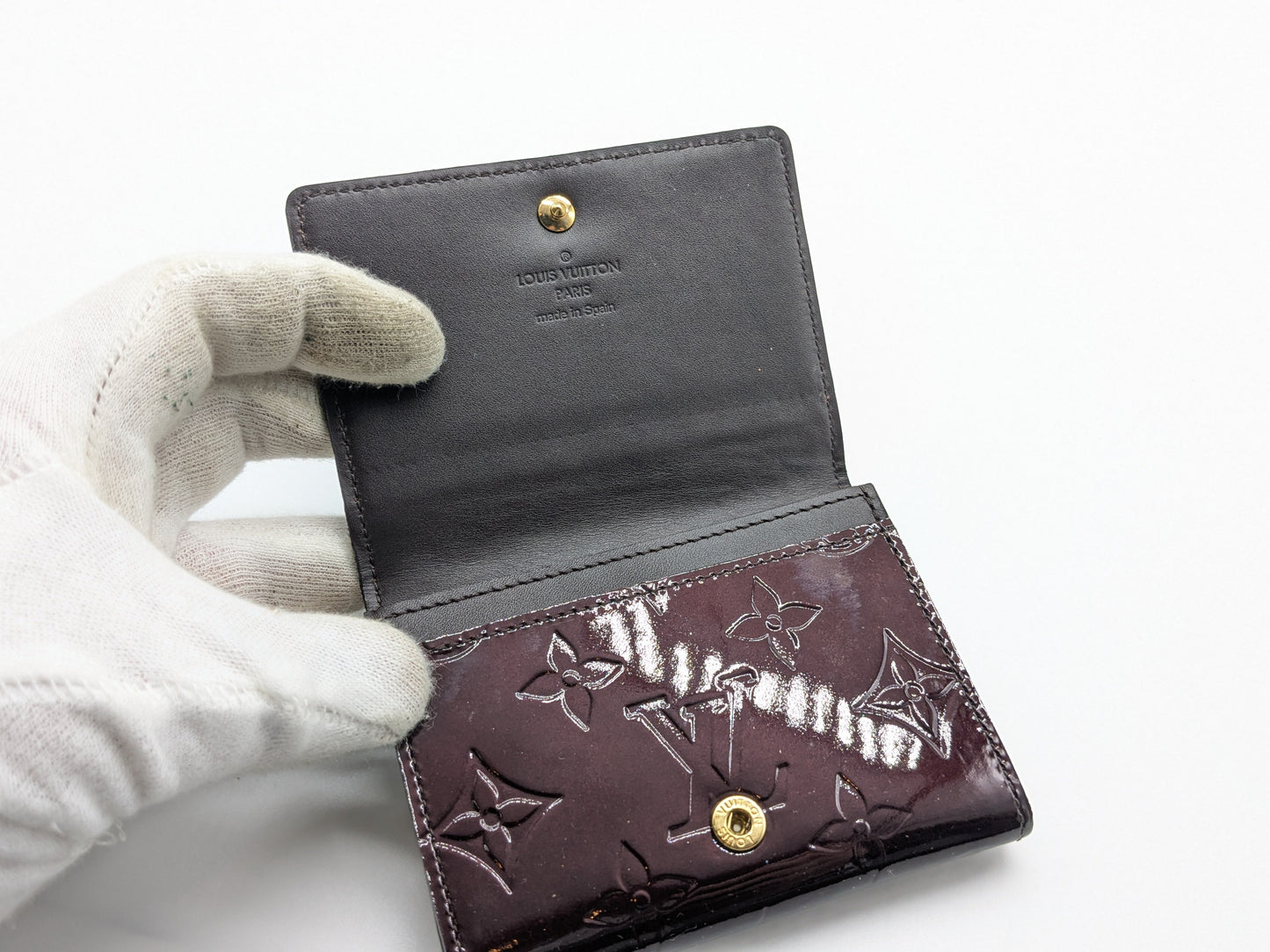 LOUIS VUITTON LV Vernis Envelope Card Case, Pass Case, Business Card Case