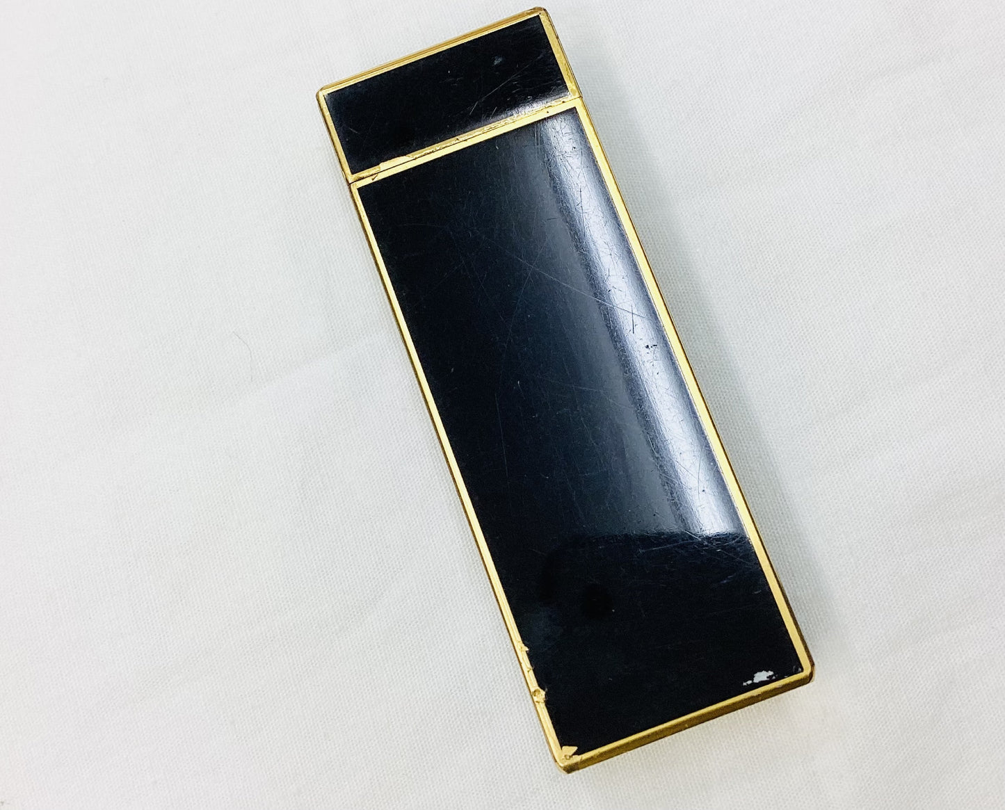 Cartier BRIQOUET Lighter Black x Gold Gas, Stone, and Warranty Card Included