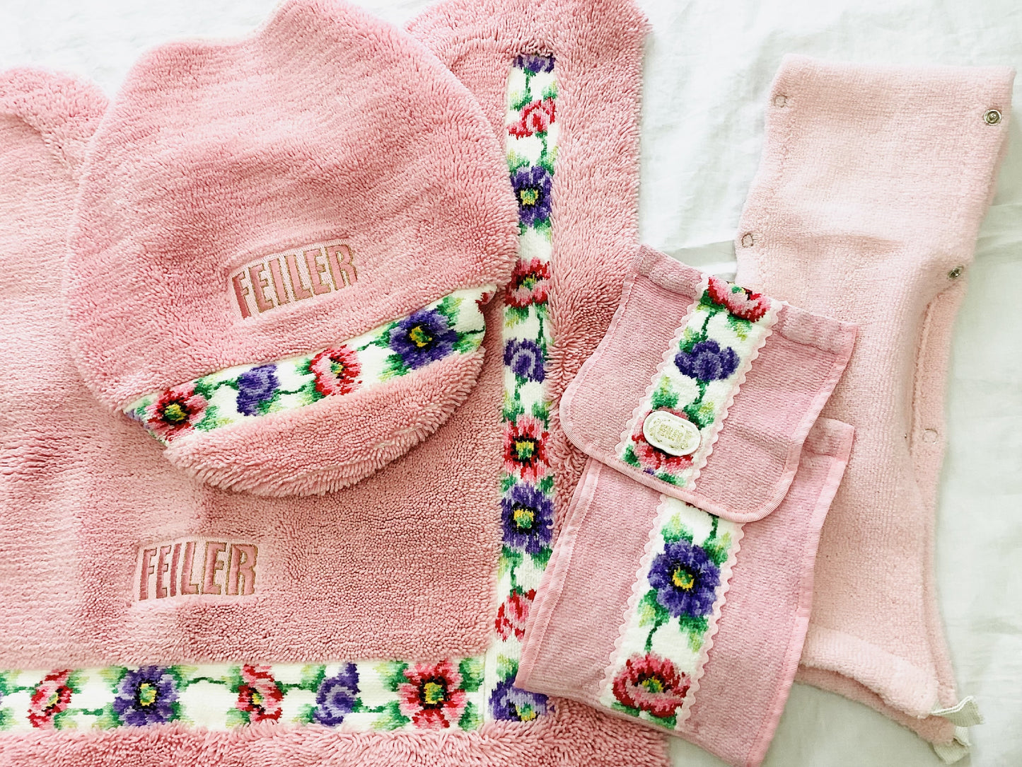 FEILER Toilet Mat Set, Pink, Other Accessories