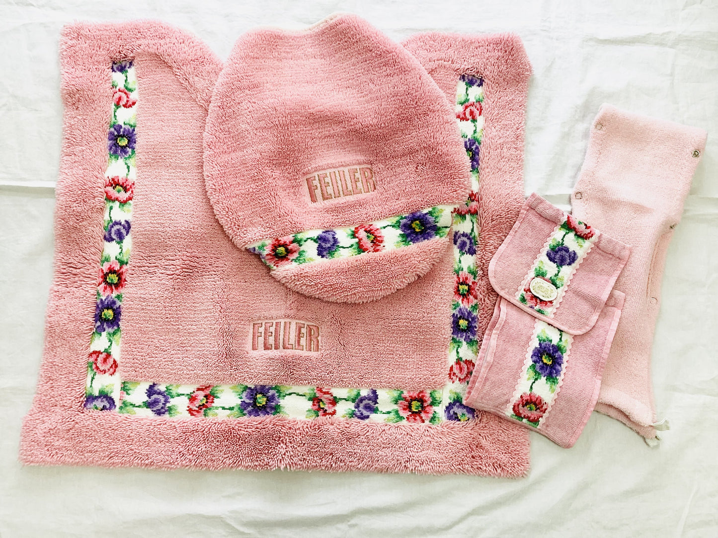 FEILER Toilet Mat Set, Pink, Other Accessories