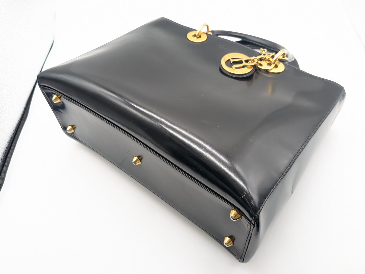 Dior Lady Dior Patent Tote Bag