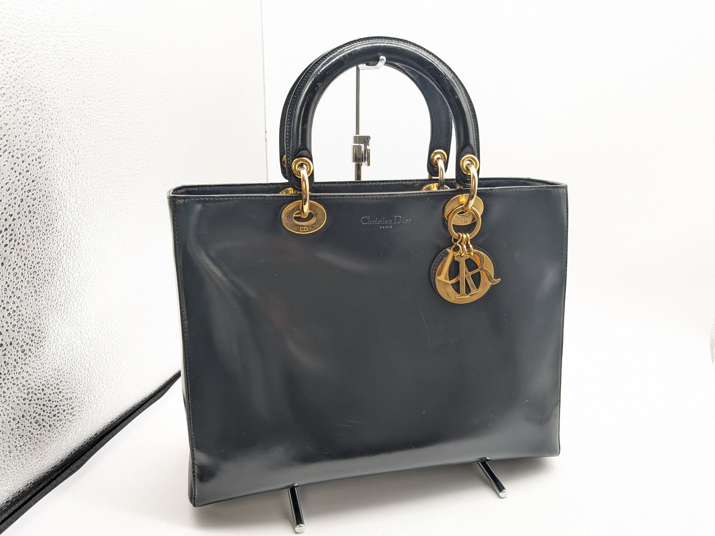 Dior Lady Dior Patent Tote Bag