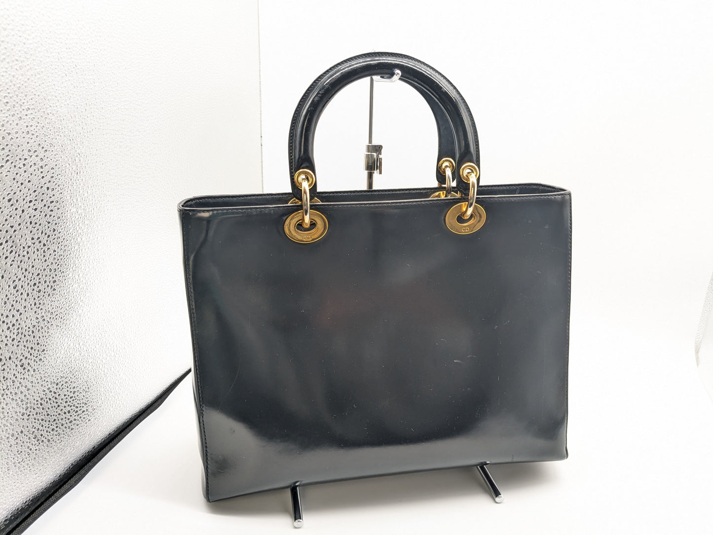 Dior Lady Dior Patent Tote Bag