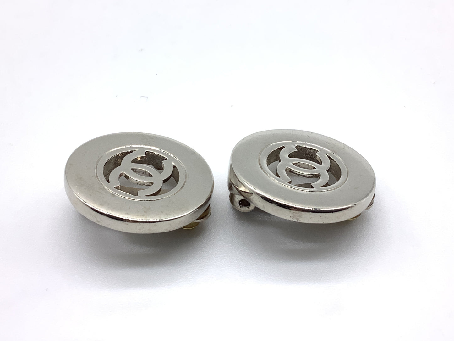 CHANEL Circle Coco Mark Earrings