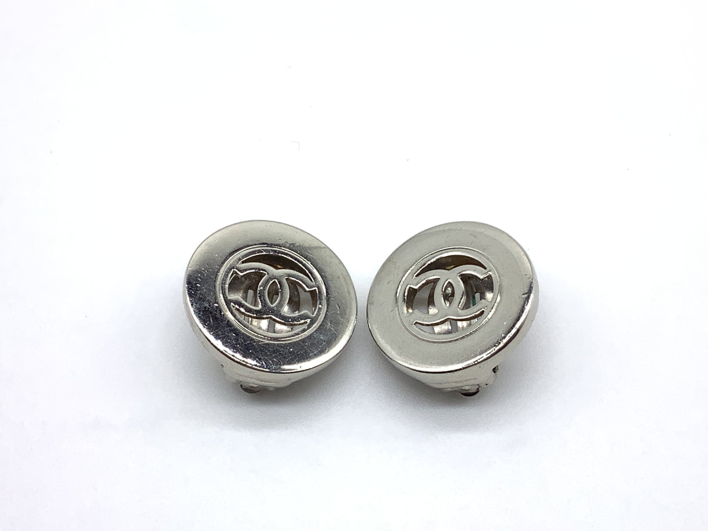 CHANEL Circle Coco Mark Earrings