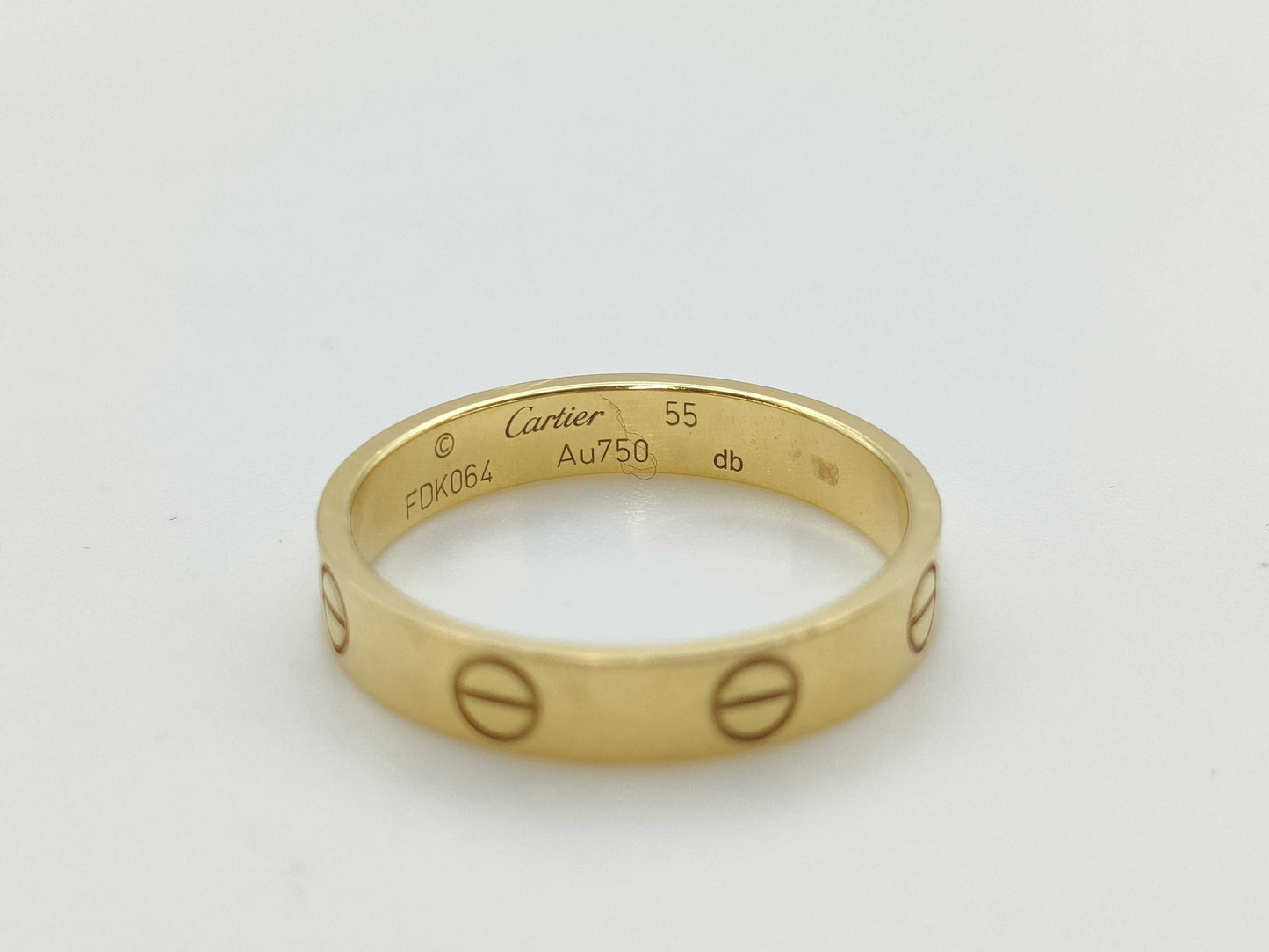 Cartier Love #55 Yellow Gold AU750 3.3g Ring