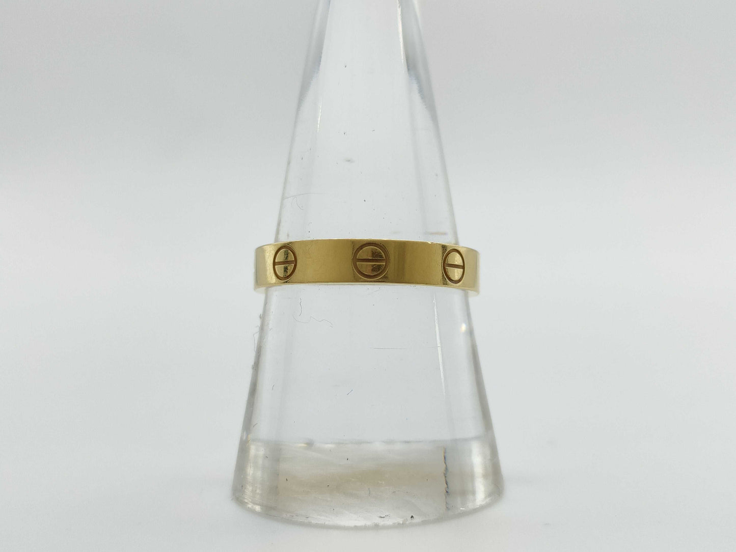 Cartier Love #55 Yellow Gold AU750 3.3g Ring