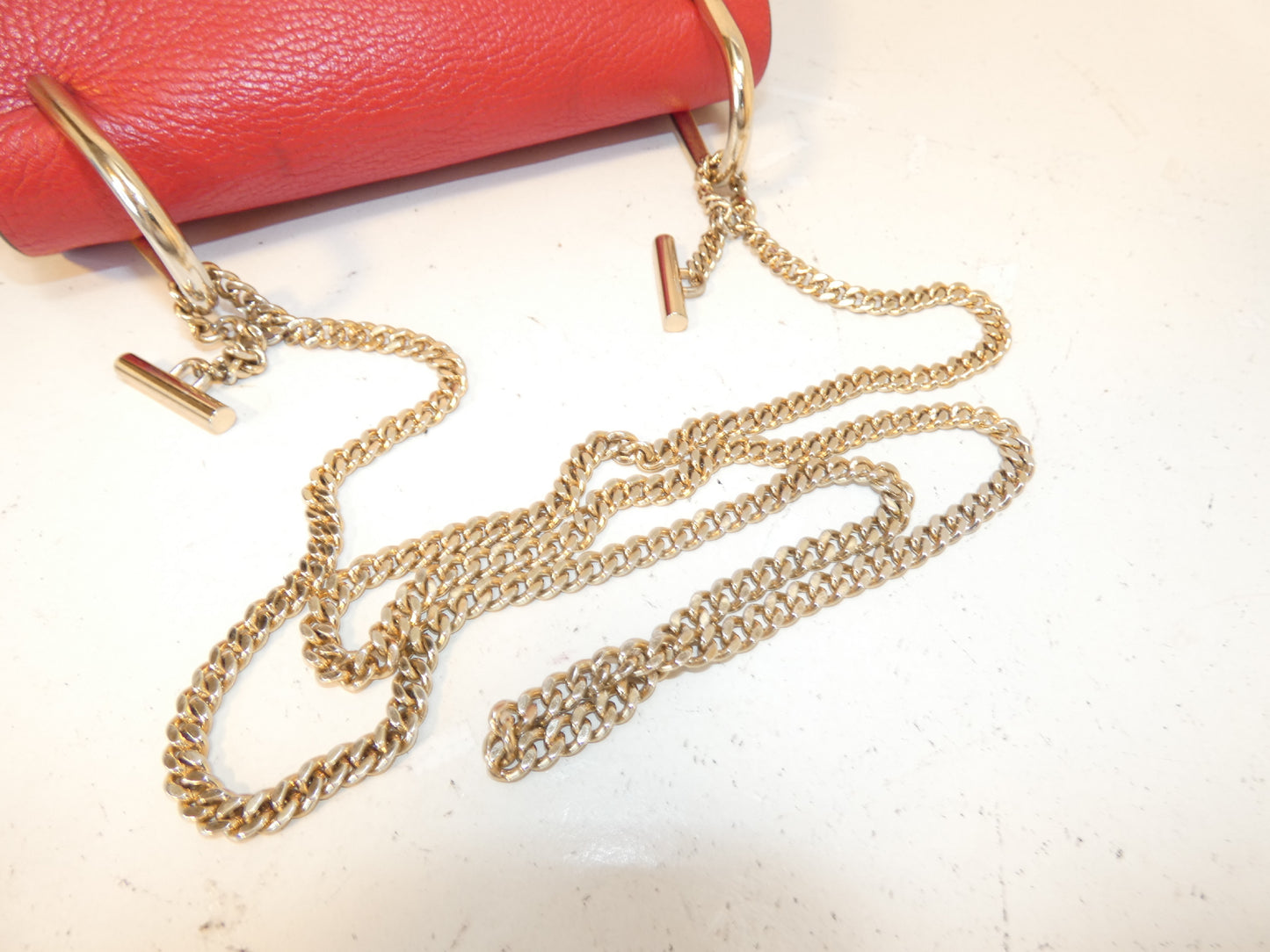 Chloe Drew Leather Chain Shoulder Bag