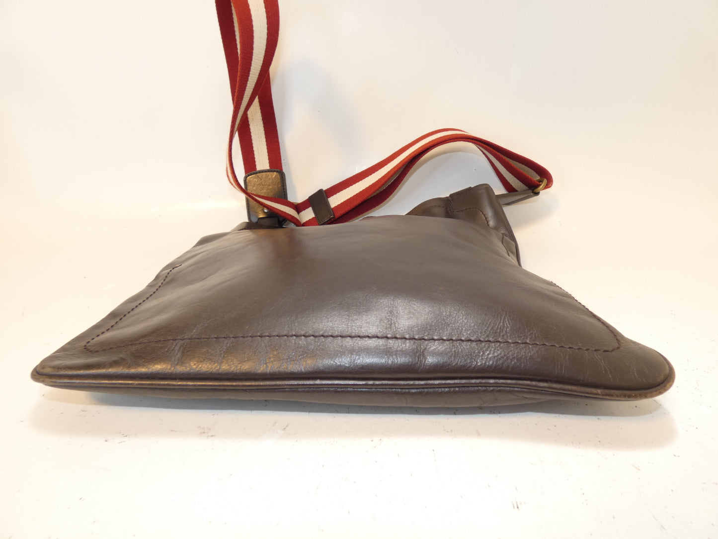BALLY Leather Dark Brown Shoulder Bag