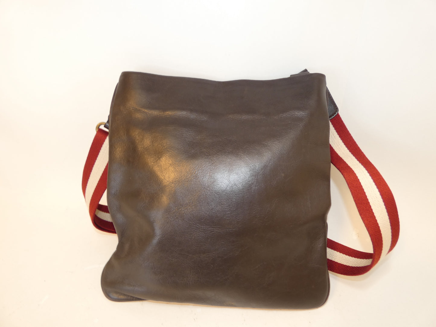 BALLY Leather Dark Brown Shoulder Bag
