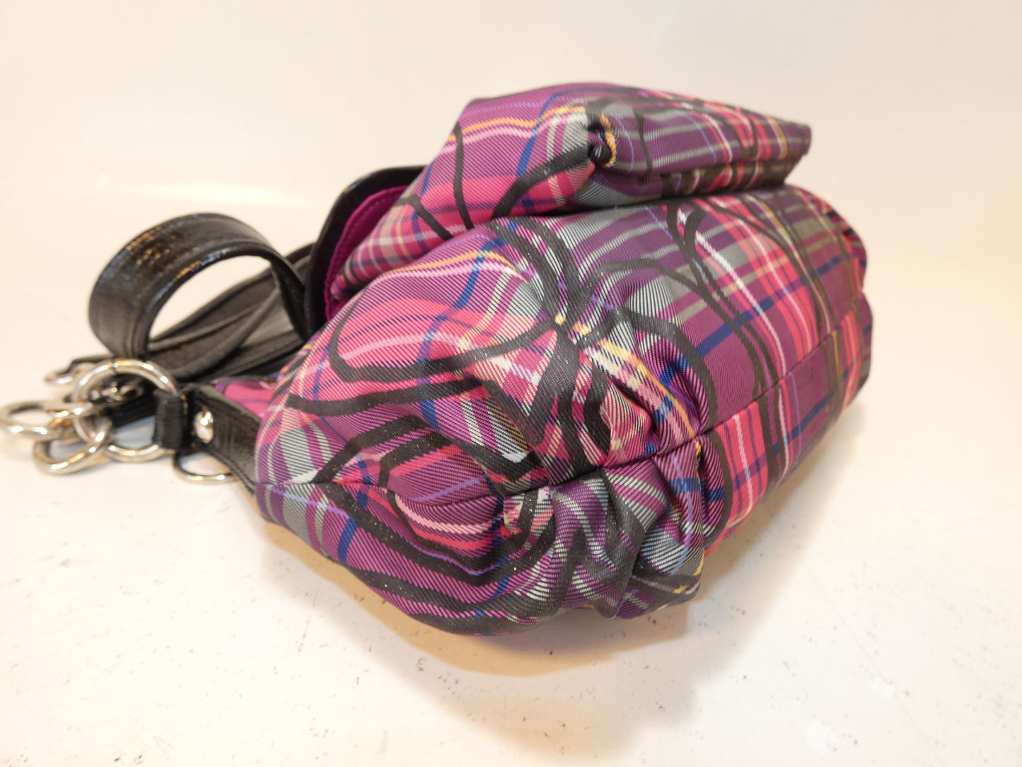 COACH 2-way Check Signature Hand Shoulder Bag