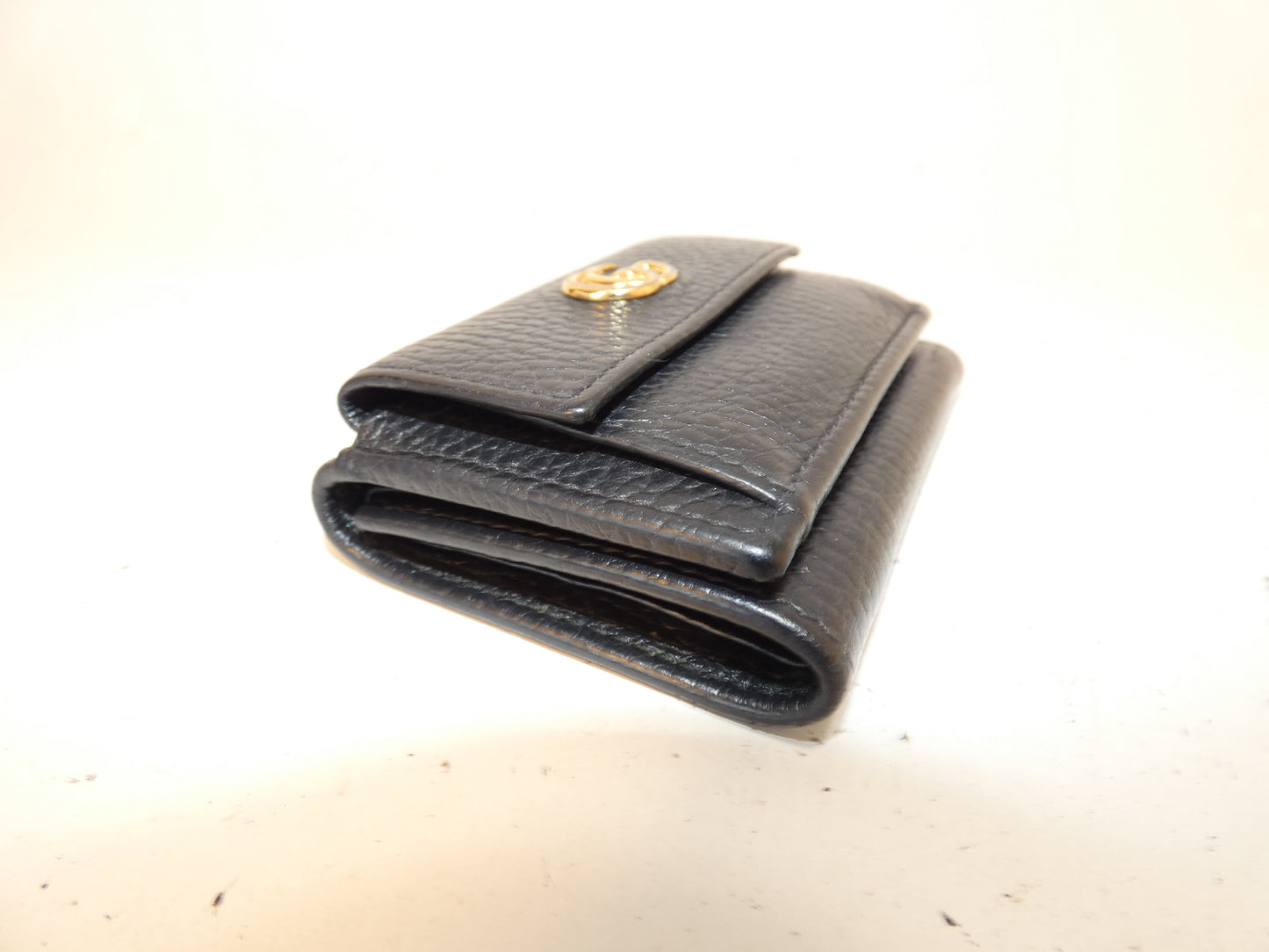 GUCCI Marmont Leather Compact Wallet