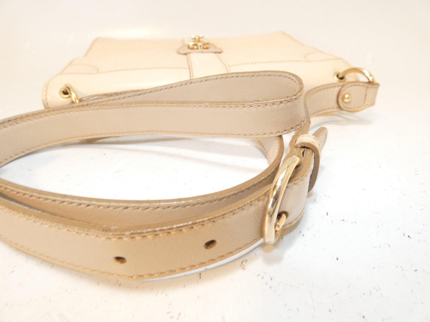 Salvatore Ferragamo Gancini Rock Caviar Leather Shoulder Bag