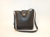 GUCCI Interlocking Leather Black Push Lock Shoulder Bag