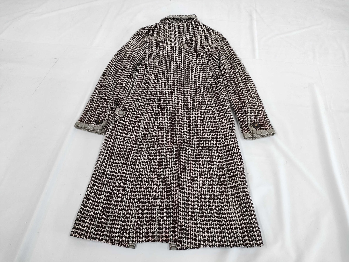 CHANEL tweed coat size 36 coat