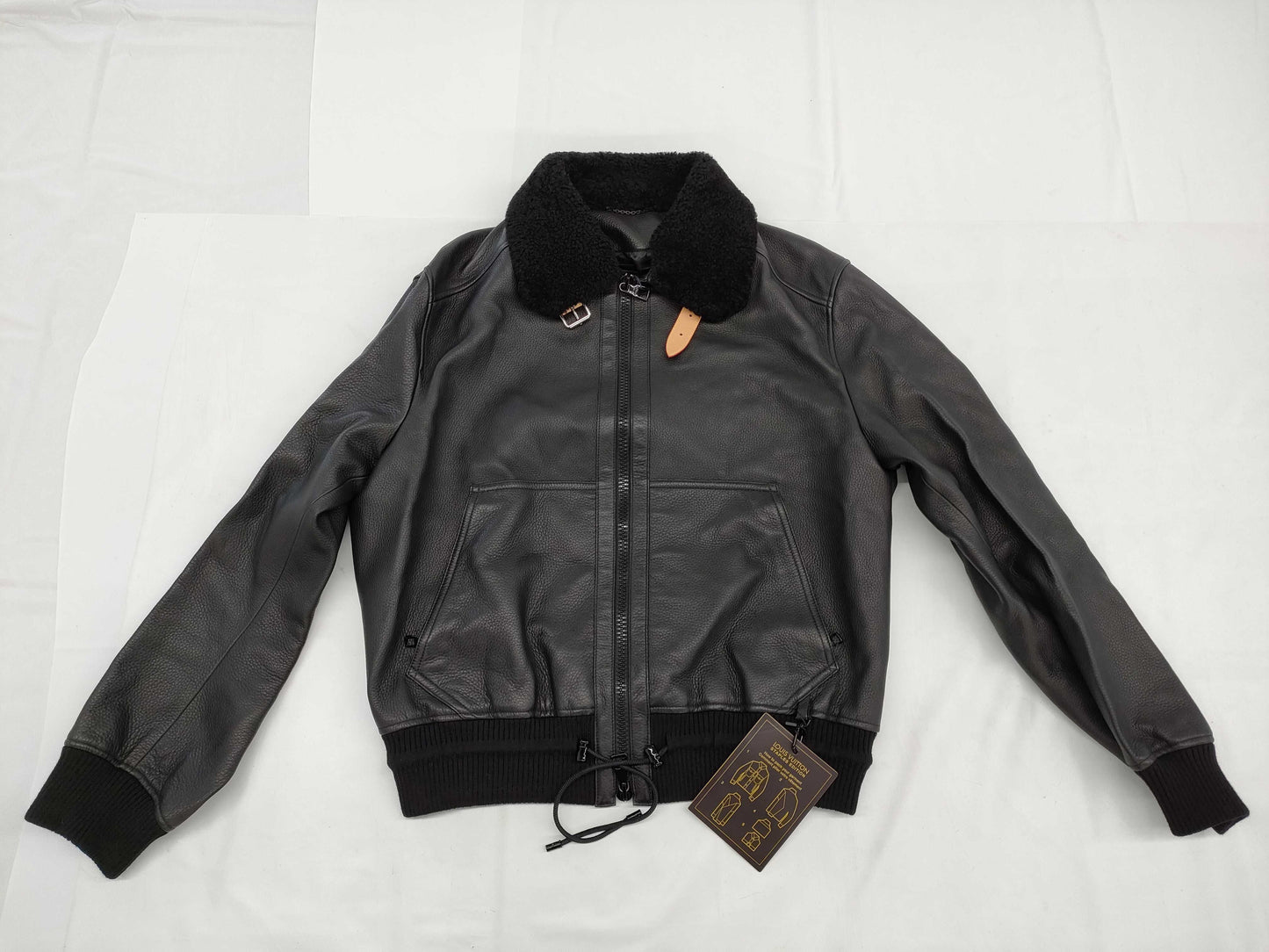 LOUIS VUITTON LOUIS VUITTON Leather Jacket Riders Size 54 Men's Jacket