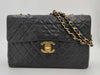 CHANEL Matelasse Chain Lamb Shoulder Bag, Black, Dekamato